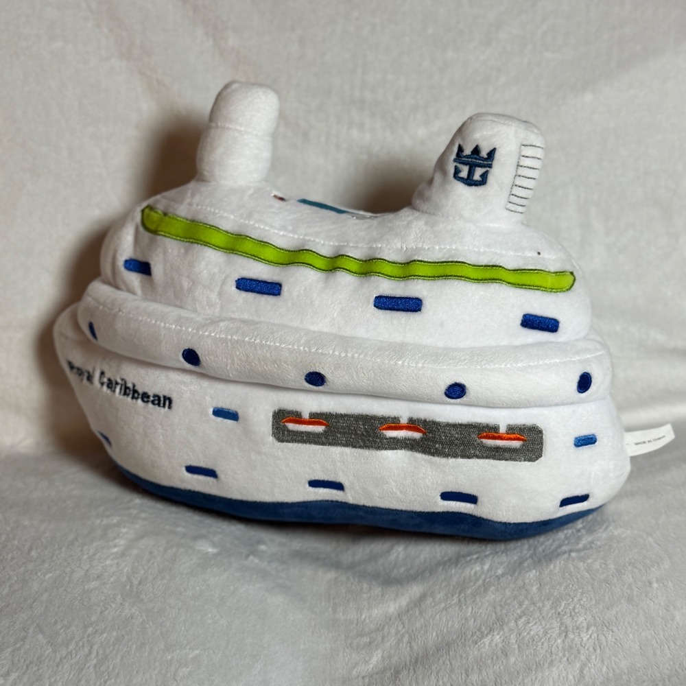 Royal Caribbean Cruises Souvenir Ship Plush Gift Boat Stuffed Toy Vacation Trip